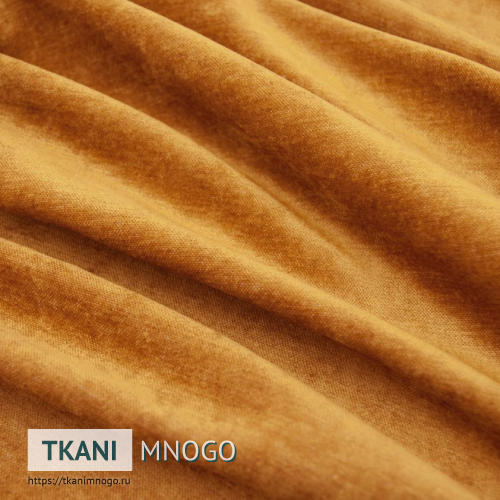 Фото внешнего вида велюра “12” (однотонный оранжевый)