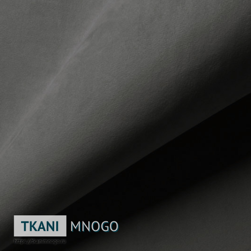 Фото ткани велюра “41” (однотонный серый)