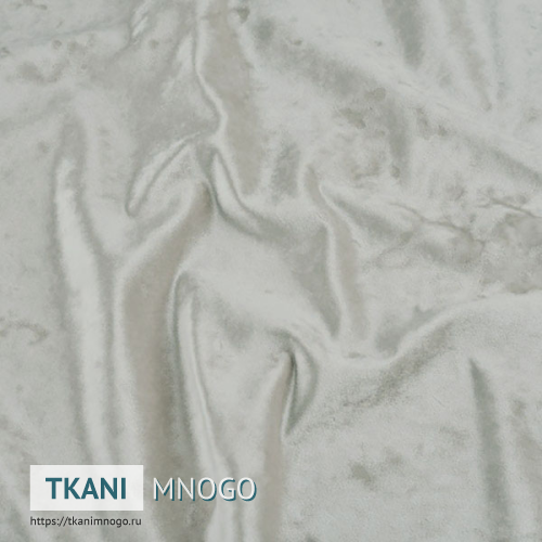 Фото внешнего вида велюра “15” (однотонный белый, серый)