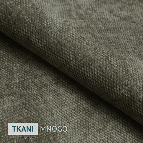 Фото ткани велюра “35” (однотонный коричневый, бежевый)