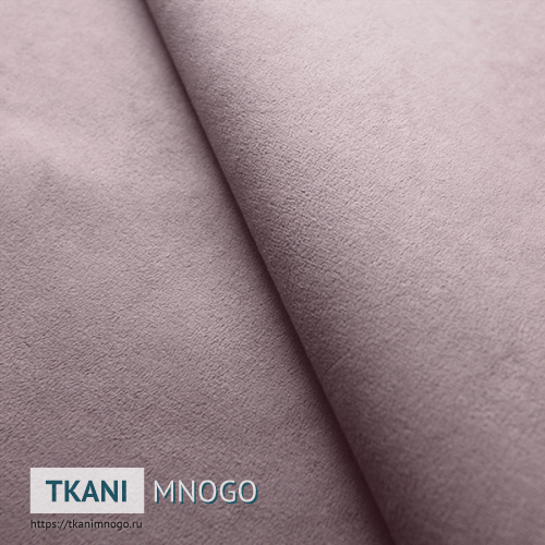 Фото фактуры велюра “RS-39” (однотонный белый, розовый)