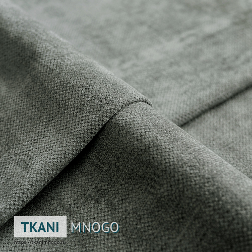 Фото фактуры велюра “11” (однотонный серый)