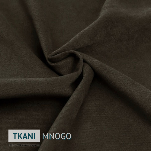 Фото материала велюра “Cf016-10” (однотонный коричневый)