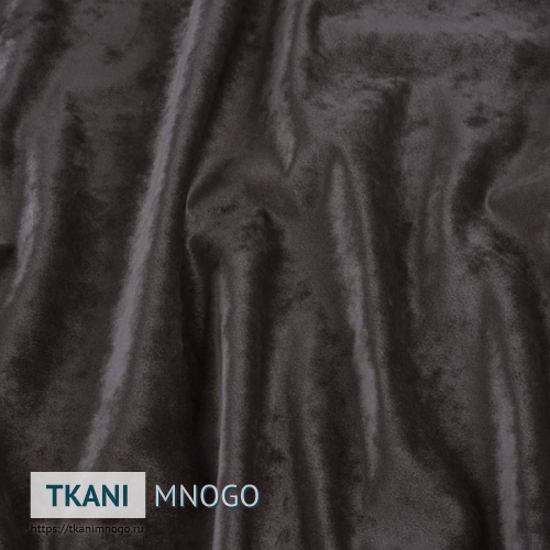 Фото внешнего вида велюра “17” (однотонный коричневый)