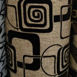 Рогожка С флоком - 275-139 (MS28-9) коричневый - Обивка для мягкой мебели С флоком
